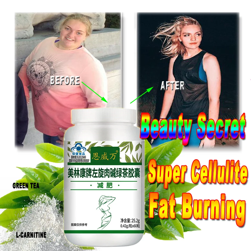 

60Pcs Super Strength Fat Burning Products Detox Slim Pills Decreased Appetite Night Enzyme Lose Cellulite Weight Reducing Aid