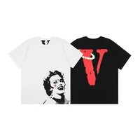 vlone 22ss big v miami limited star monroe loose male and female couple short sleeve t shirt