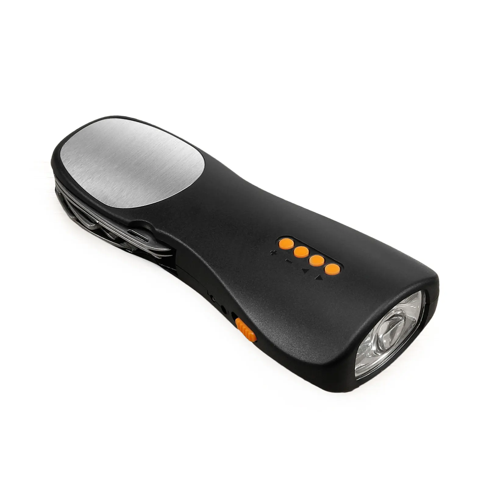 

Hand-Cranked Emergency Flashlight Outdoor Multi-Purpose Radio Portable Power Bank Hand Crank Flashlight With Radio For Outdoor