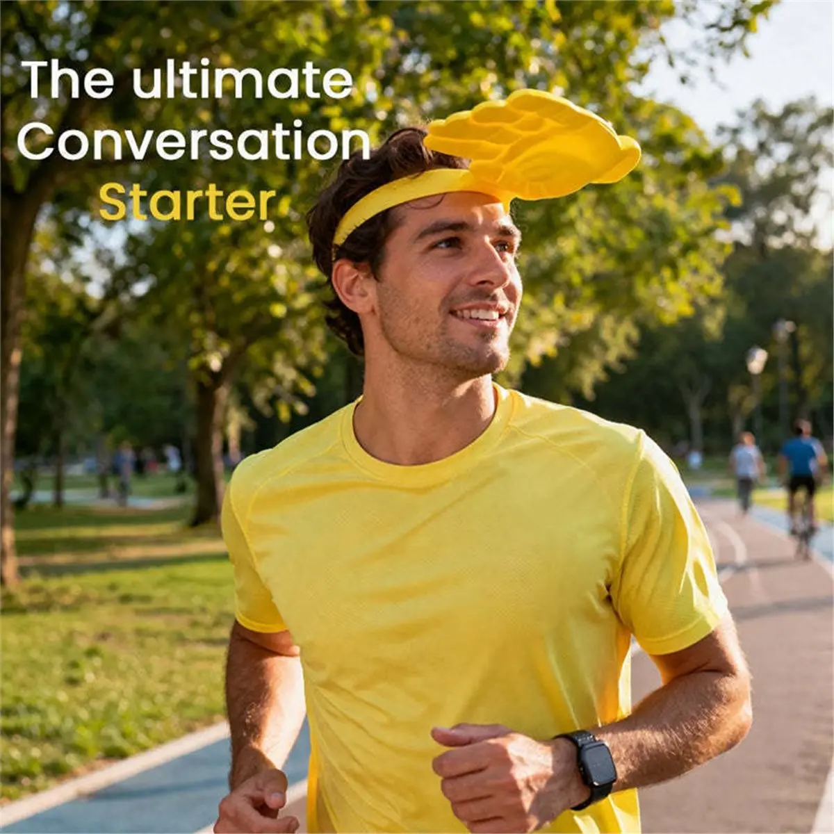 Фото E@MB*RA*aCE^HAPPYa Hands-Free Hand Shade Hat Third Hand Hands-Free Sun Visor Headband Palm Visor for Beach, BBQ, Outdoor №5