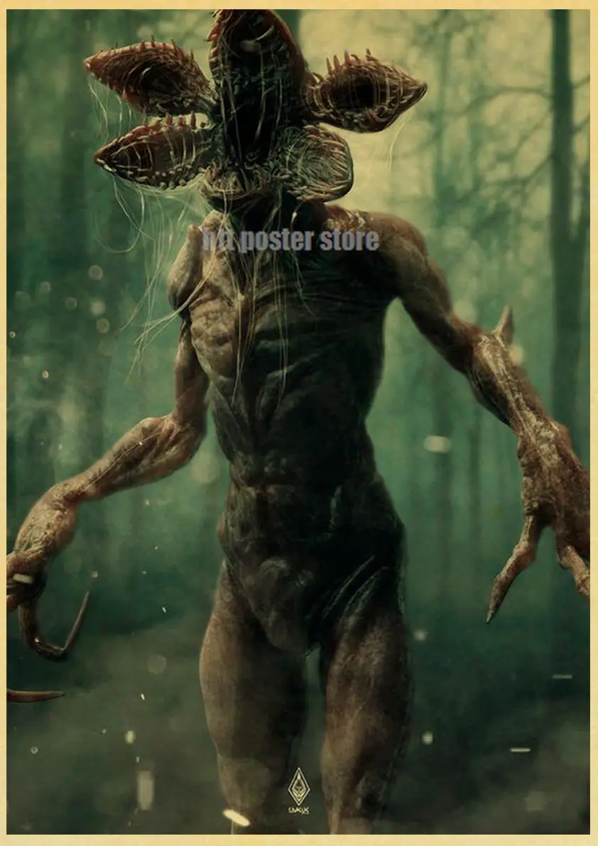 Популярный ретро постер для ТВ-шоу очень странные дела 1 2 3 4 постеры из