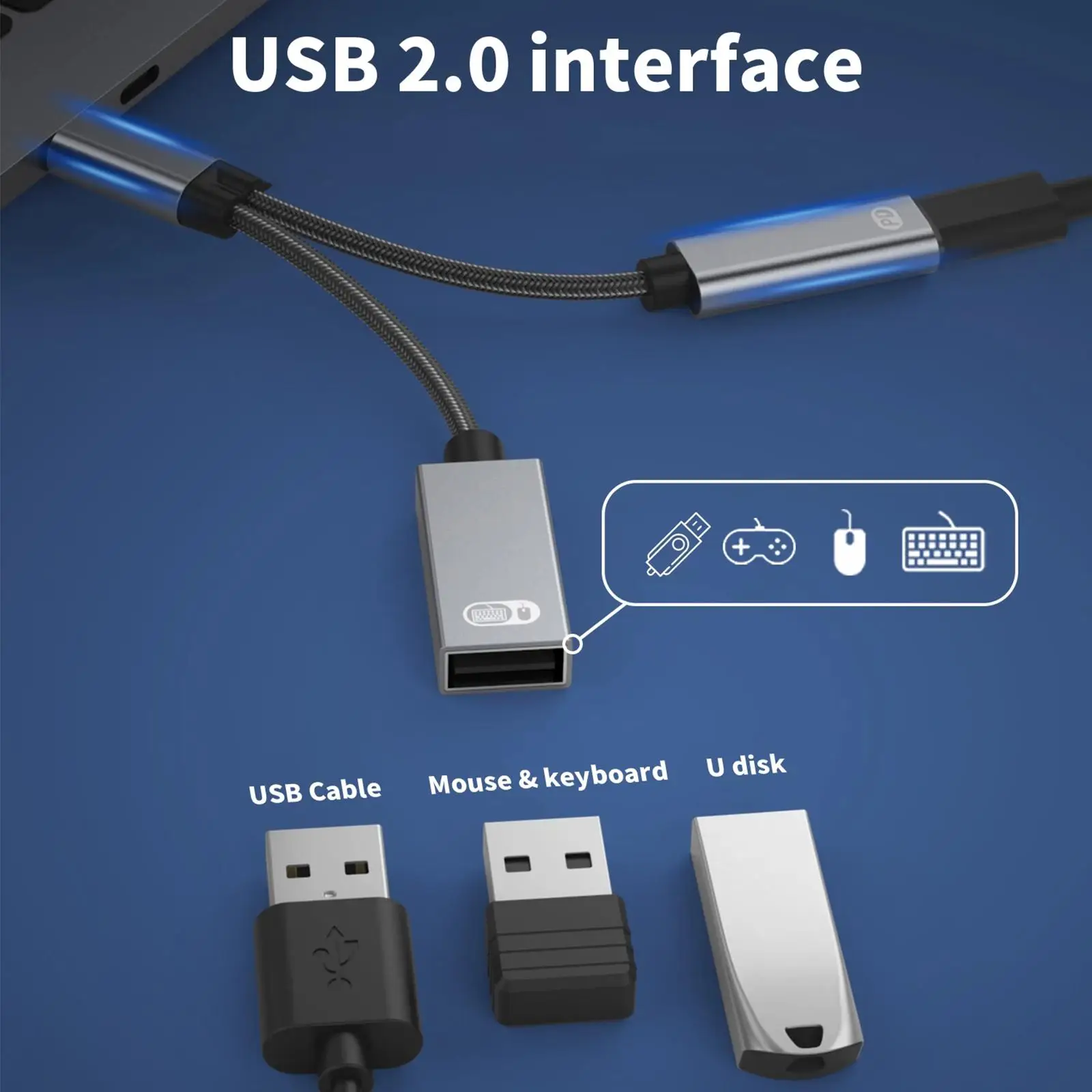 USB C OTG кабель адаптер для телефона 2 в 1 Тип штекер на гнездо зарядный порт с