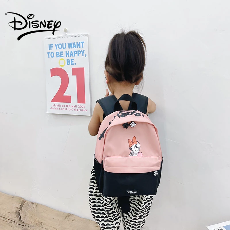 Disney Student School Bag for Kids Girls Mini Backpack Mickey Mouse Minnie Cartoon Kindergarten Toddler Backpacks Free Shipping