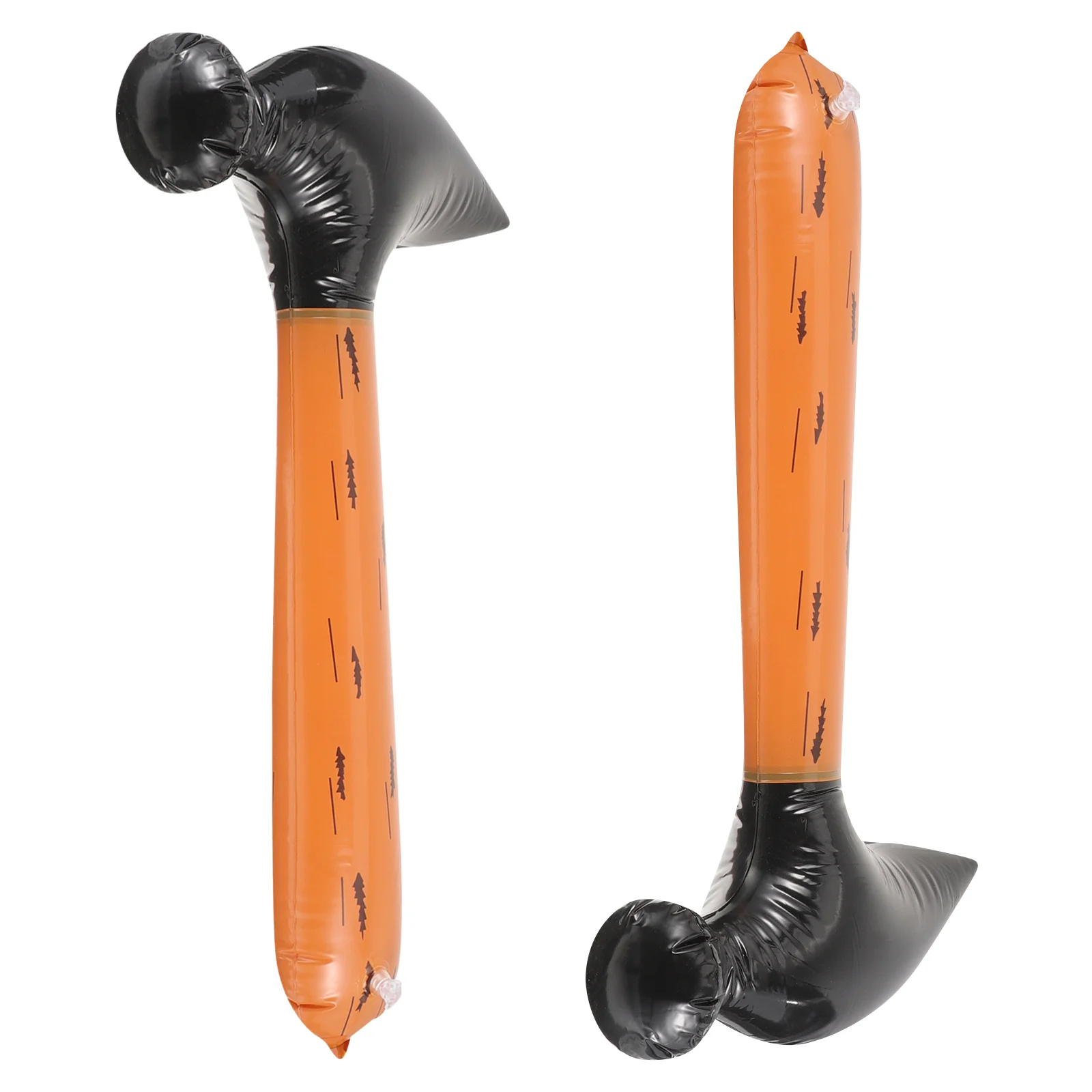 

2 Pcs Inflatable Hammer Toy Decoration Kids Toys Party Favors Pvc Prop Decorative Child