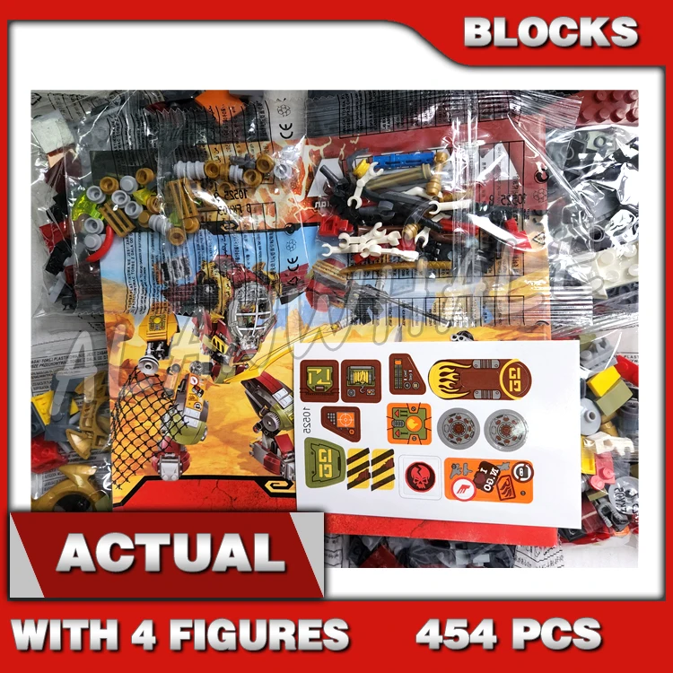 

454pcs Shinobi Salvage M.E.C. Skulkin Mech Bounty-hunting Duel Skateboard 10525 Building Block Toys Compatible With Model