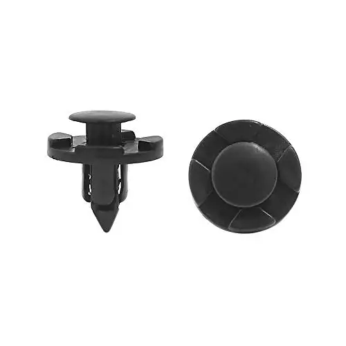 

50 Pcs 8mm Plastic Push Type Rivet Retainer Fastener Bumper Clips