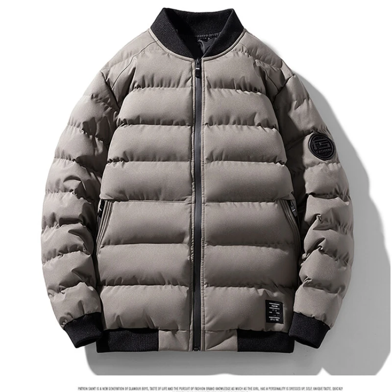 Luxury Winter Coat Men 2022 Waterproof Warm Jacket Autumn Casual Streetwear Solid Color Bomber Puffer Jacket Men Down Jacket