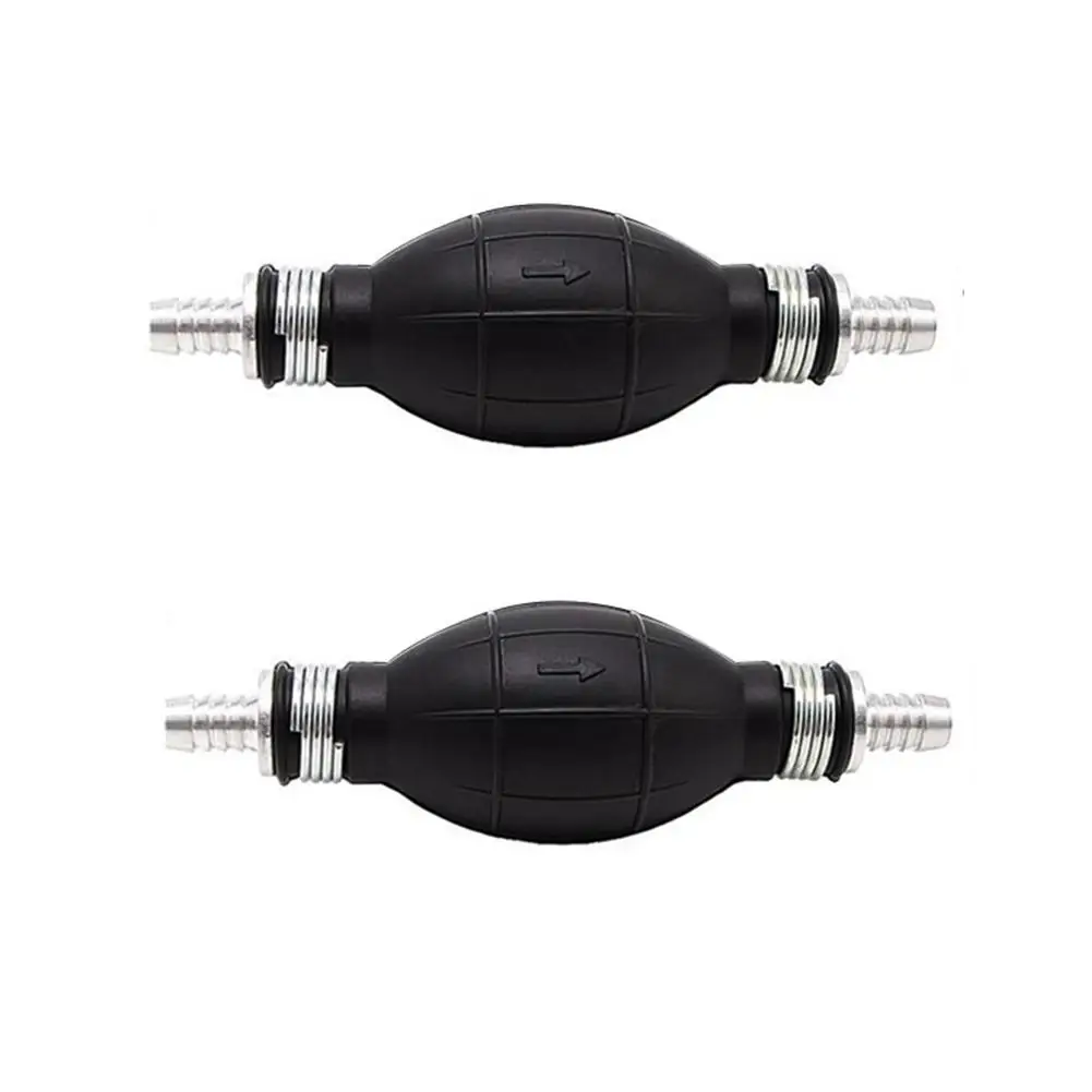 

2pcs Bulb-type Rubber Fuel Transfer Vacuum Fuel Line One-way Fuel Valve Fuel Pump Line Hose Hand Primer Gasoline Pump