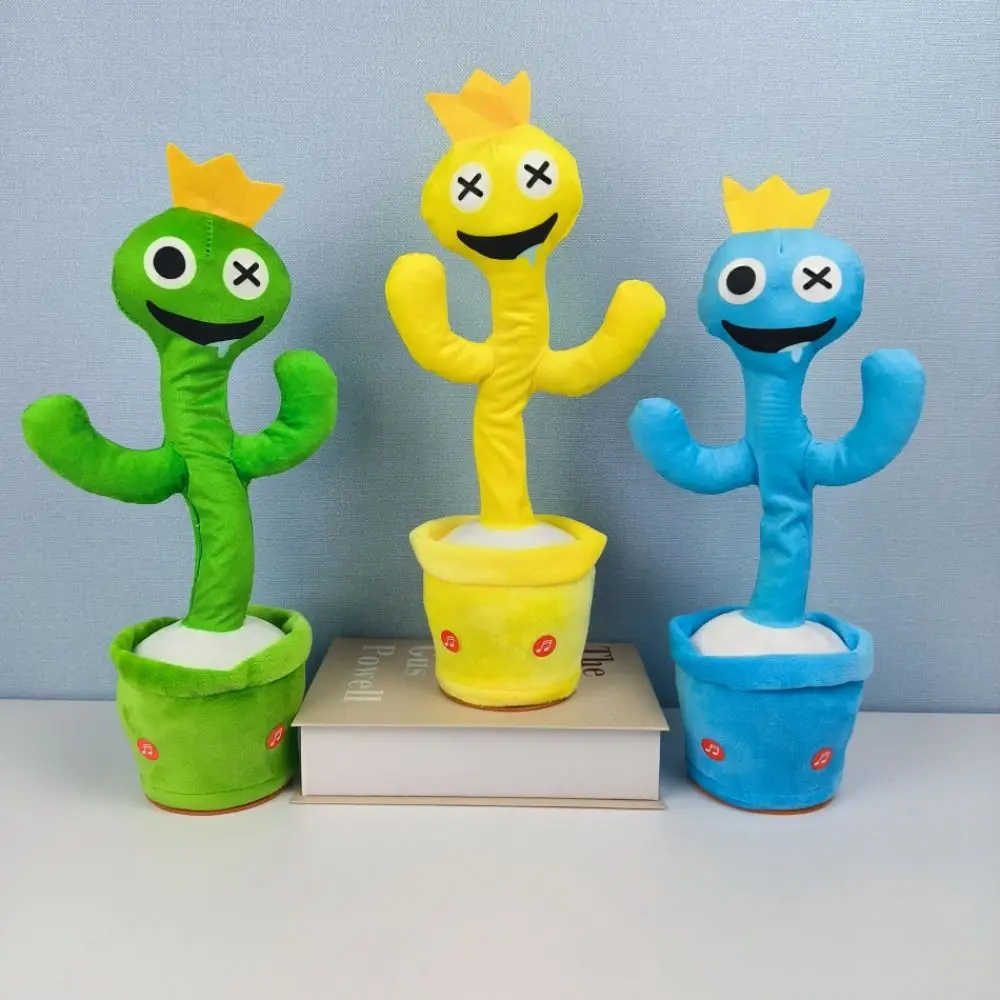 

Novelty Singing Talking Home Decoration Children Gift Plush Toy Rainbow Friends Twisting Dancer Dancing Cactus Toy