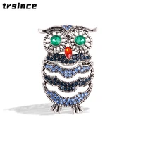 fashion cute owl rhinestone brooch girl boy party costume coat accessories animal brooches gift