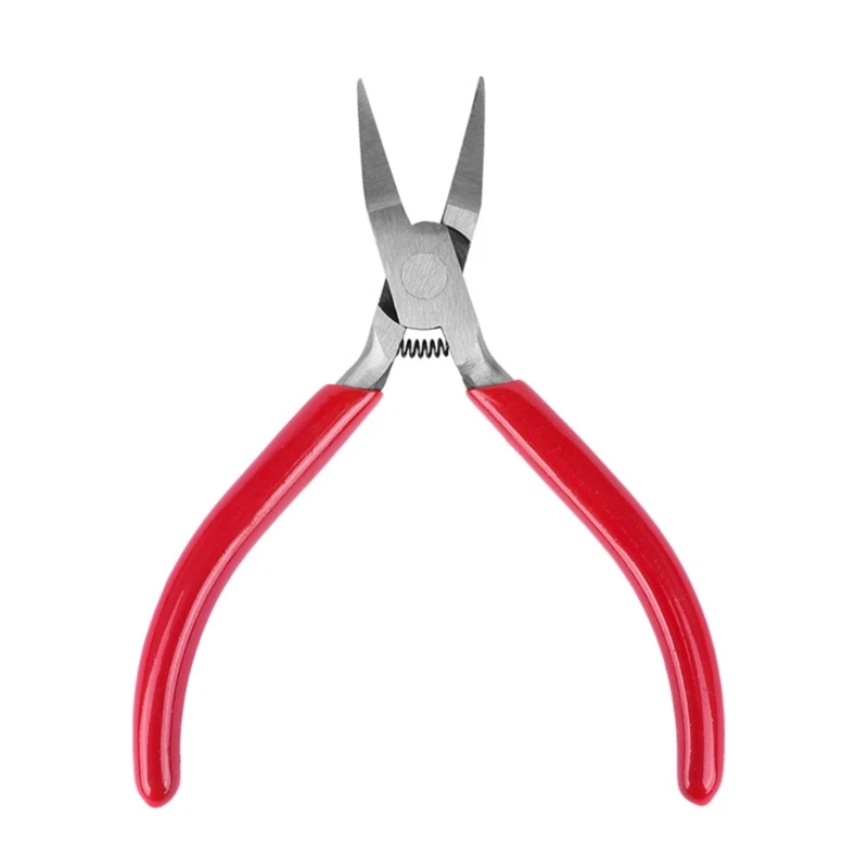 

Flat Nose Jewelry Tools Red Handle for Jewelry Repair Nose Pliers DIY Craft