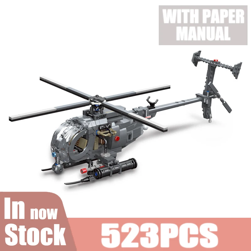 

Military Aircraf War WW2 Model Building Blocks Airplane Army Weapon Soldier Bird Helicopter Bricks Kit Educational Toy Gift Kids