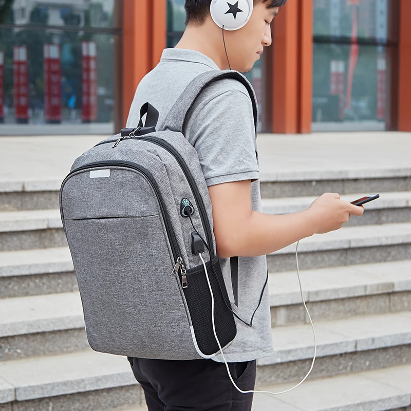 

Laptop Backpack USB Charge Backpacks for Men Travel Daypacks Male Mochilas Para Mujer Casual Large Capacity Students School Bag