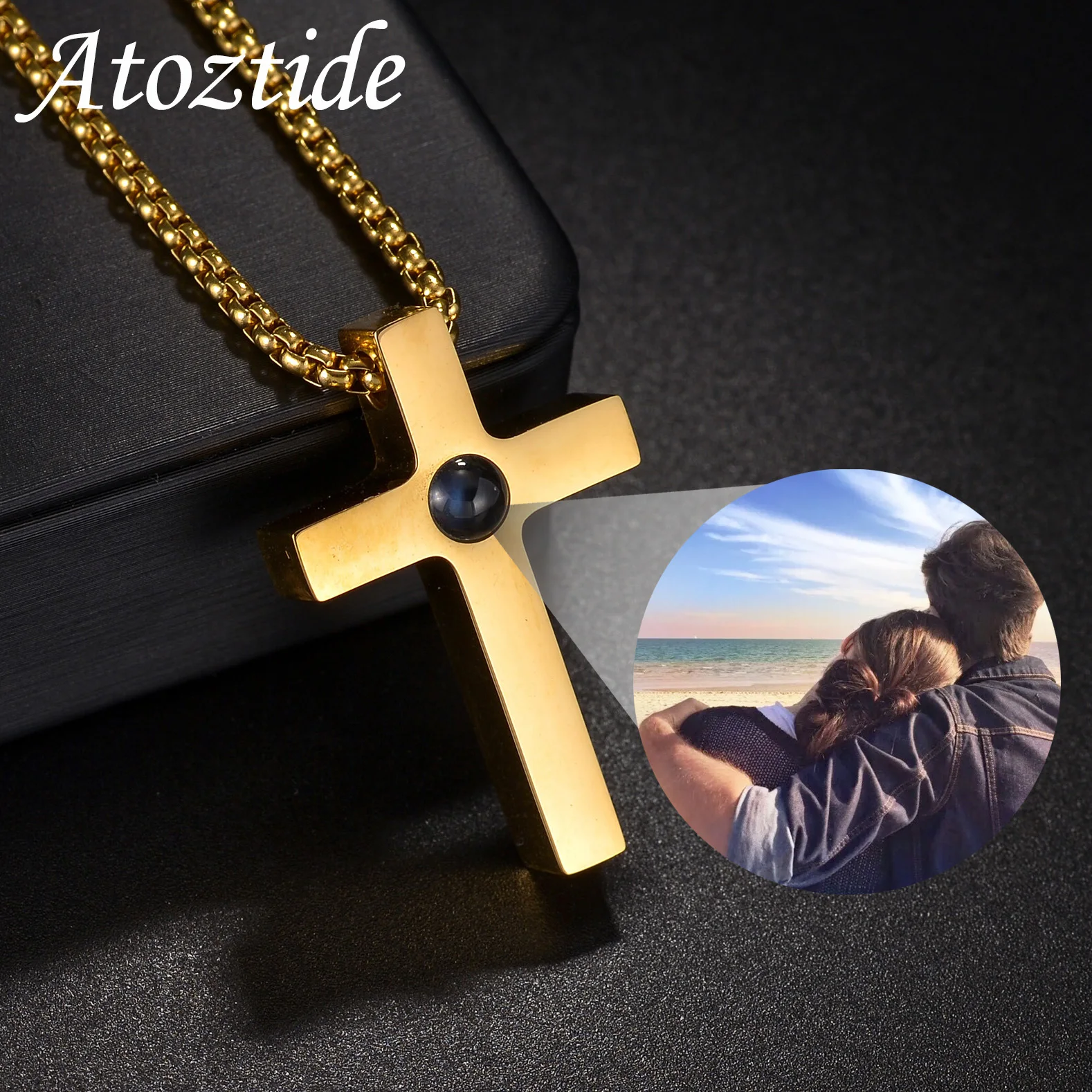 Ожерелье Atoztide для женщин и мужчин индивидуальное проекционное ожерелье с