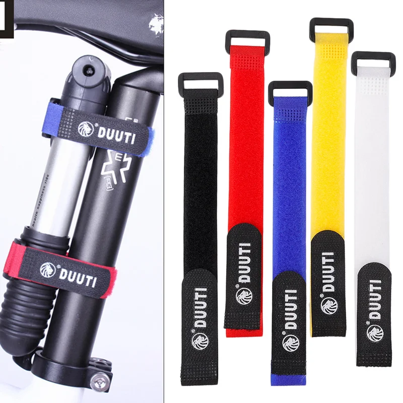 

1pcs Adjustable Bike Tie Fixed Strap Cable Tie Fishing Rod Tie Holder Strap Suspenders Fastener Hook Loop Ties Accessories