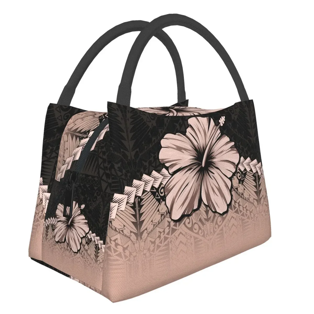 Портативная сумка для ланча с теплоизоляцией и цветком гибискуса Гавайского