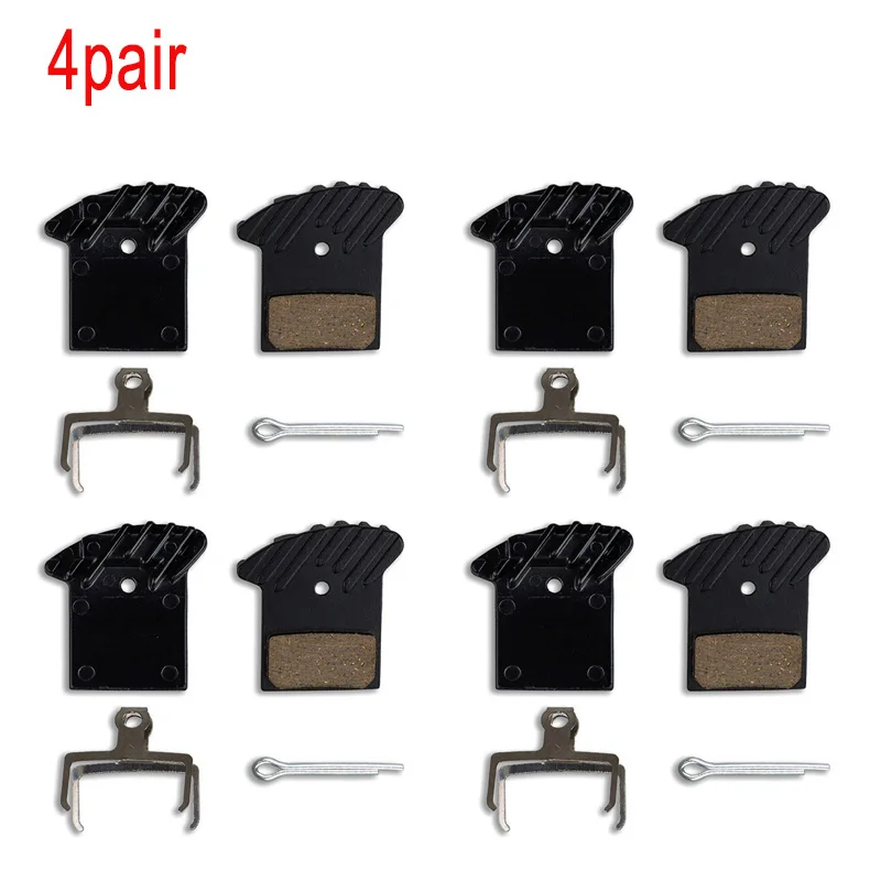 

4 Pairs Bicycle Disc Brake Pad With Cooling MTB Bike Hydraulic Caliper Heat Dissipation for NUTT Oil Brake Avid BD1 BD3 E9