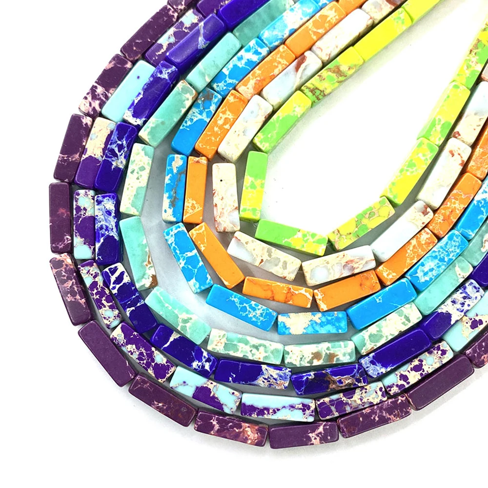 Браслет из натурального камня прямоугольный 4 х13 мм |