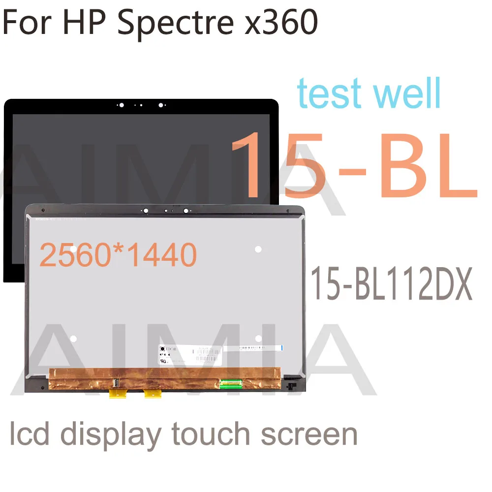 Оригинальный 15 6-дюймовый ЖК-дисплей для HP Spectre x360 15-BL112DX 15-BL Serise 4K с дигитайзером
