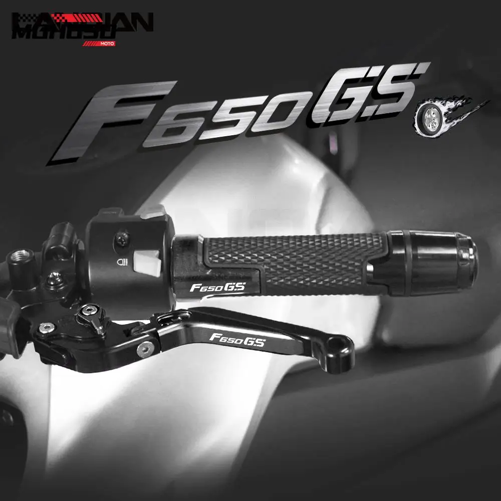 

Motorcycle Accessories Aluminum Brake Clutch Levers Handlebar Hand Grips Ends For BMW F650GS F 650 GS 2000-2012 2009 2010 2011