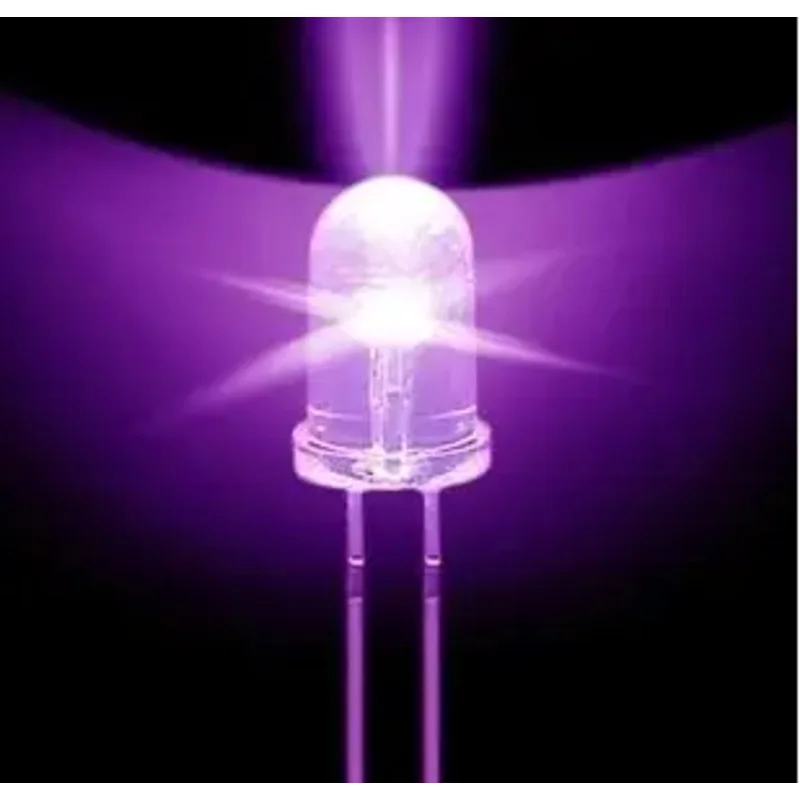 10 шт. супер яркий 5 мм круглый УФ/фиолетовый светодиод F5 светодиодный светильник