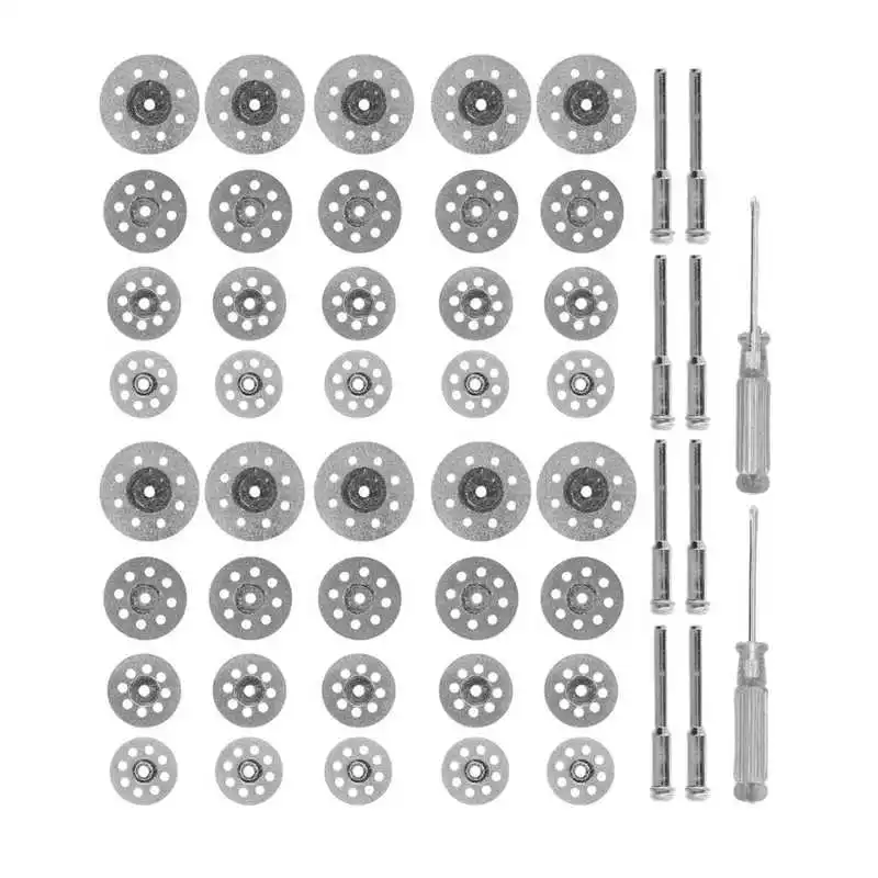 

Circular 50 Pcs Cutting Wheel Kit Emery Cut Off Wheel Discs with Screwdriver for Glass Ceramic Porcelain Tile Circular