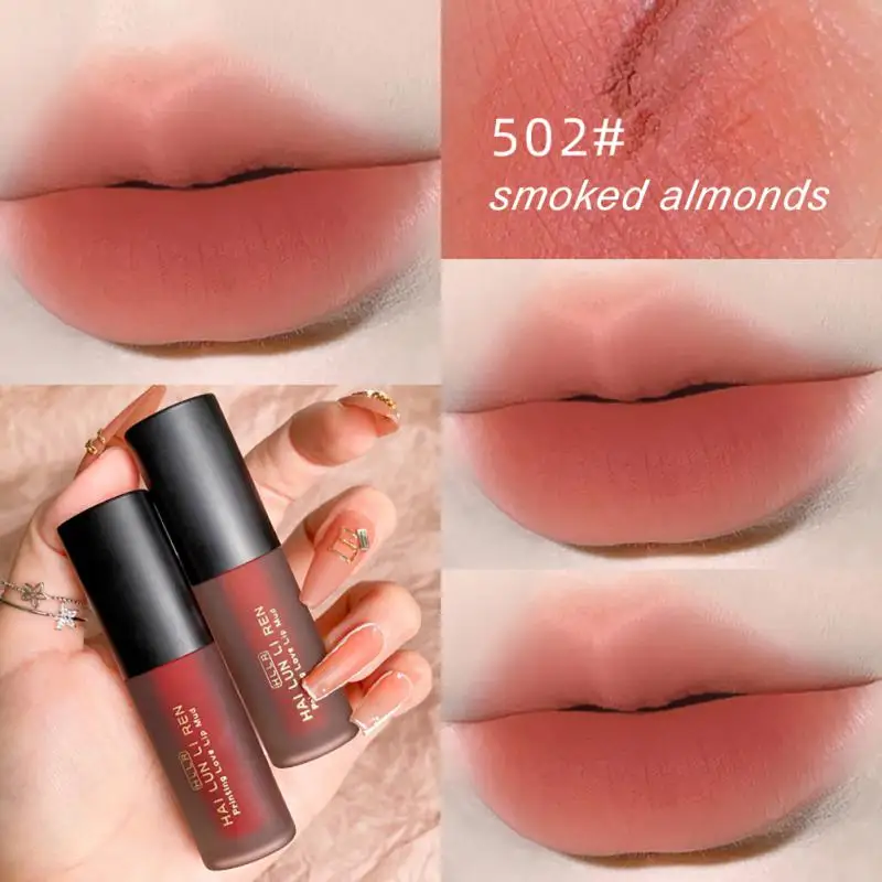 

6 Color Lip Glaze Waterproof Lasting Moisturizing Matte Velvet Lip Gloss Lipstick Sexy Velvet Lip Tint Makeup Pigment Cosmetics