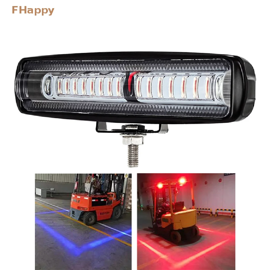 

10V-80V 15 LED 30W LED Forklift Light Red Flood Beam Forktruck Red Danger Zone Forklift Truck Warning Lamp For linde Hyster