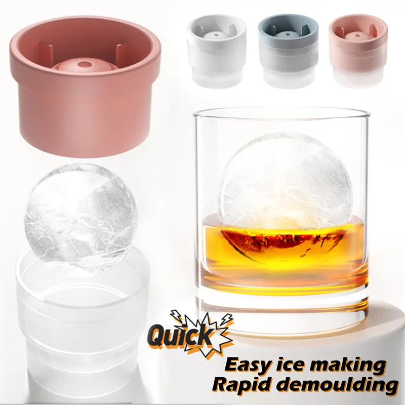 

3pcs Summer Ice Cube Maker Silicone Mold Ball Ice Cube Silicone Ice Mould Stackable Whisky Icemaker DIY Tool Kitchen Accessories