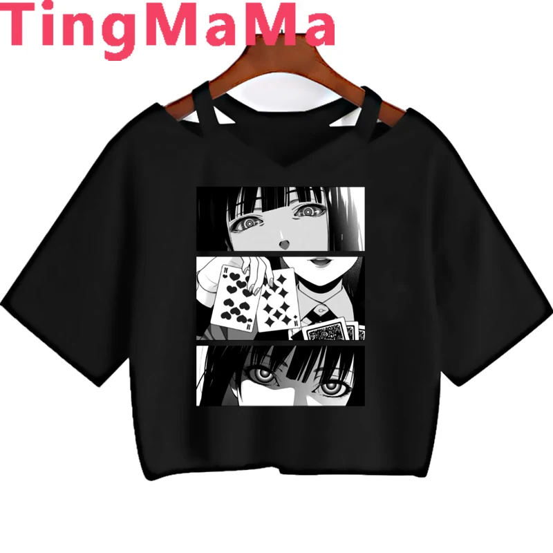 

Japanese Anime Kakegurui T Shirts Women Short Sleeves Summer Casual Harajuku Top Tees Japan Style Cartoon T-Shirts Female
