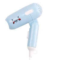 2021 cute cartoon mini hair dryer portable foldable 2 gears peak nest type air inlet thermostat control diffuser for hair dryer