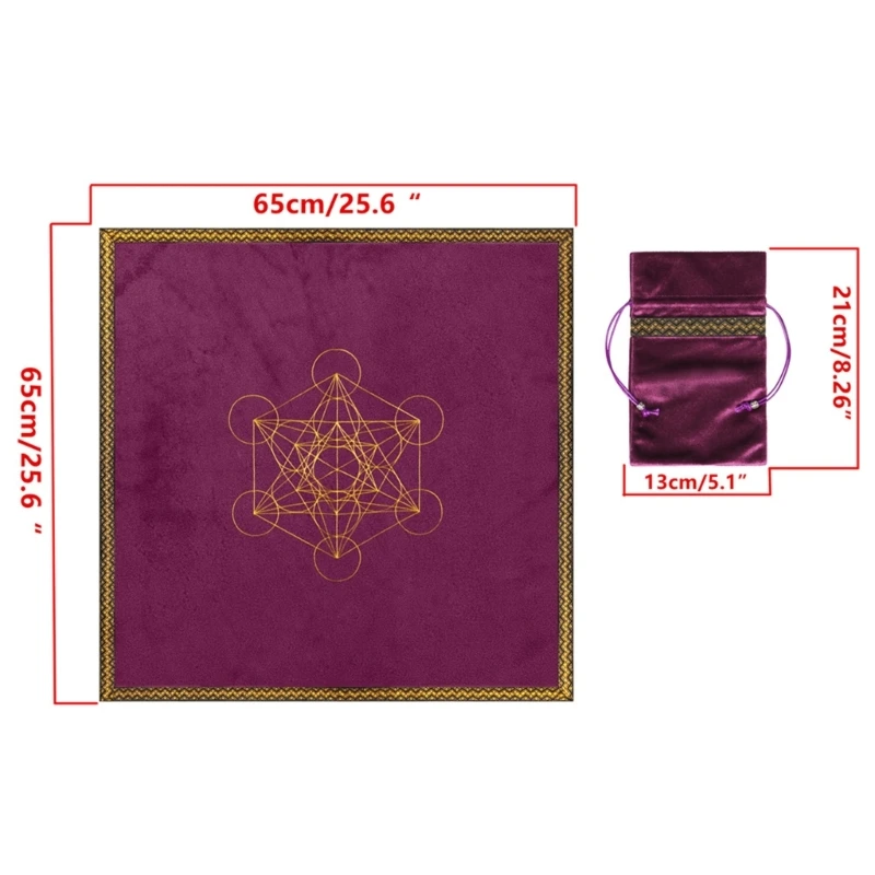 Квадратный бархатный коврик для настольной игры Астролябия гадания и астрологии