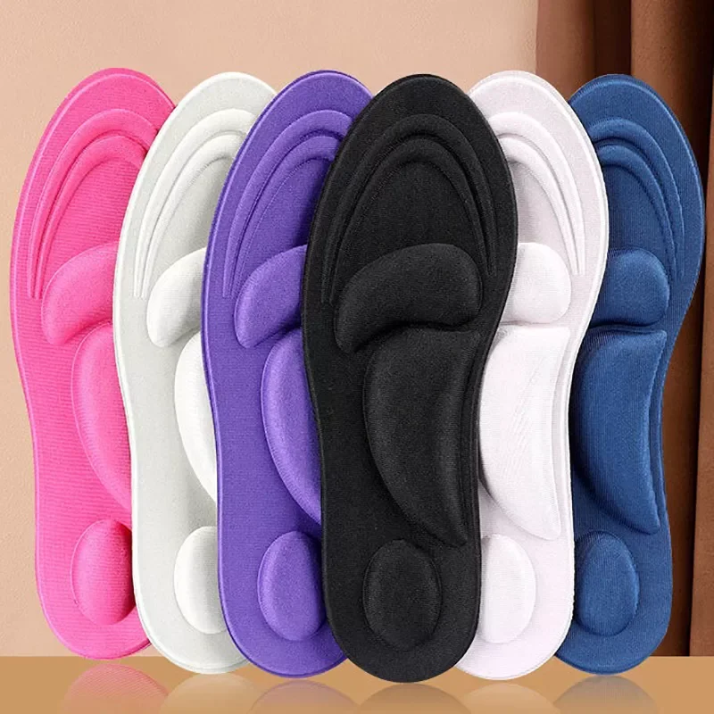 

New in 2022 4D Massage Insoles for Sports Shoe Pads Men Women High Heel Orthopedic Pain Relief Memory Foam Sponge Pad Flat Feet