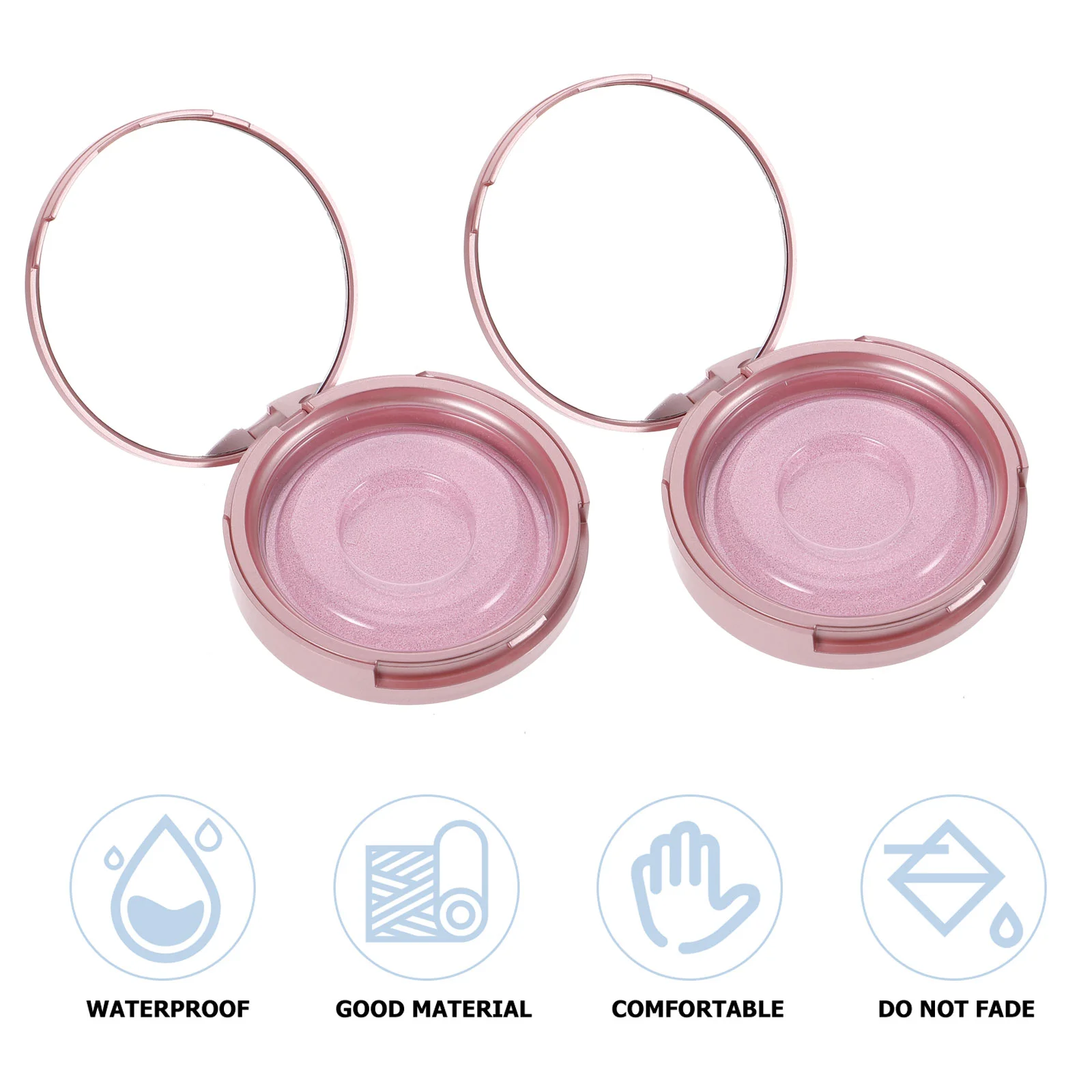 

6 Sets Para Guardar Empty Eyelash Box Case Storage Round Travel
