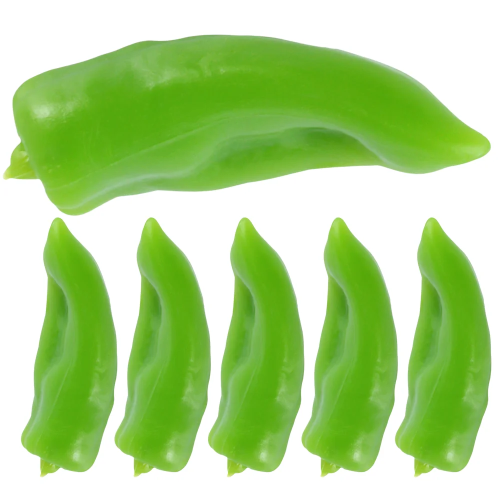 

Crafts Wear-resistant Miniature Green Pepper Children Toy House Supply Realistic