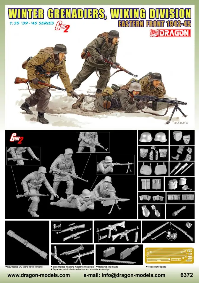 

Dragon 6372 1/35 зимнее подразделение гренадиров викинга