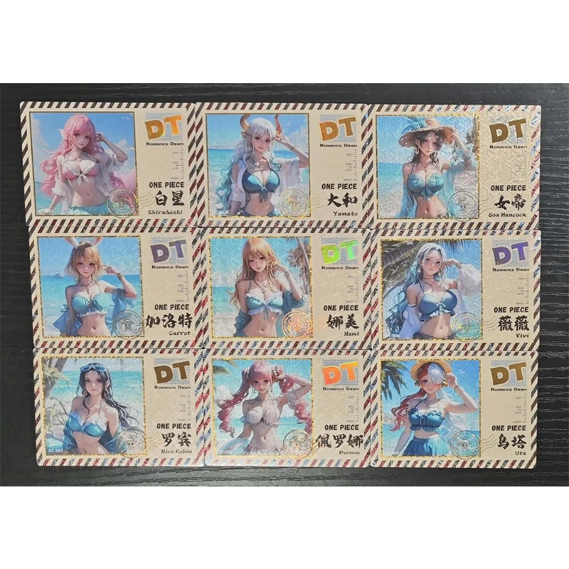 Фото Аниме One Piece YH ZS DT JP Набор карточек Hancock Uta Vivi Nami Reiju Коллекционные карты Рождественские подарки на день рождения Детские игрушки №3