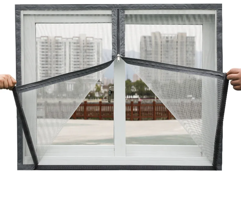 

Mosquito Window Screen with Zipper, Free Customized screen window mosquito net netRemovable Washable mosquito nets for window