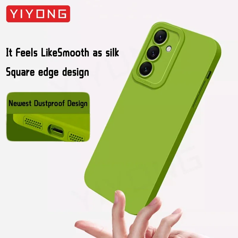 Чехол YIYONG Square Liquid Silicone Soft Cover для Samsung Galaxy S22 S25 Ultra S23 S24 Plus S22+ S23+ S24+ S25+ Чехлы для телефонов (art.: 3920cbac7246f) - 3920cbac7246f