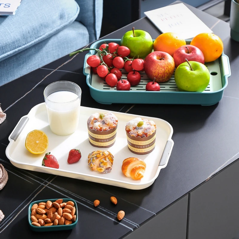 

Kitchen Cup Storage Tray Double Layer Dish Drainer Fruit Vegetable Water Drain Racks Washing Drying Rack Serving Plate Organizer