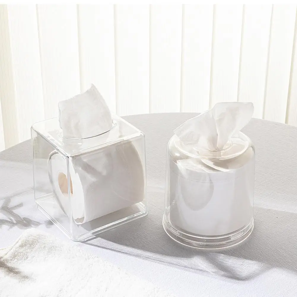 

Useful Reusable Multi-functional Transparent Table Tissue Box for Bathroom Tissue Case Acrylic Tissue Box