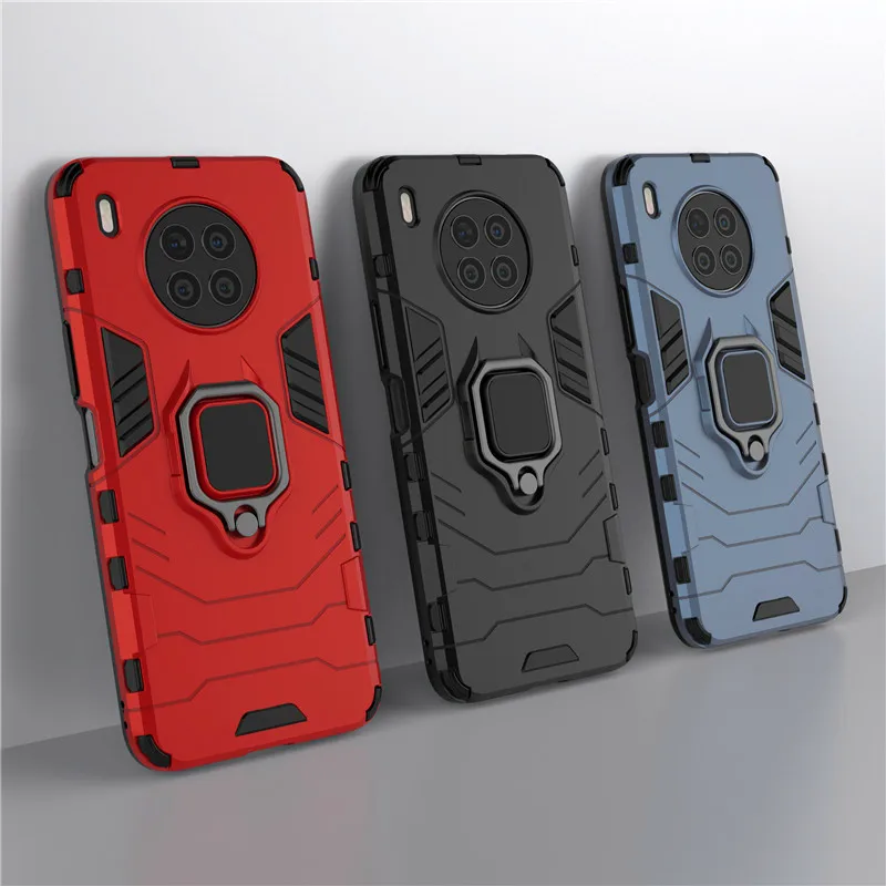 

Case For Huawei Nova 8i Case For Nova 8i Cover Hard PC Ring Stand Case Bumper Shockproof Case For Nova 8i 7i 8 7 6 SE Y5P Y6P