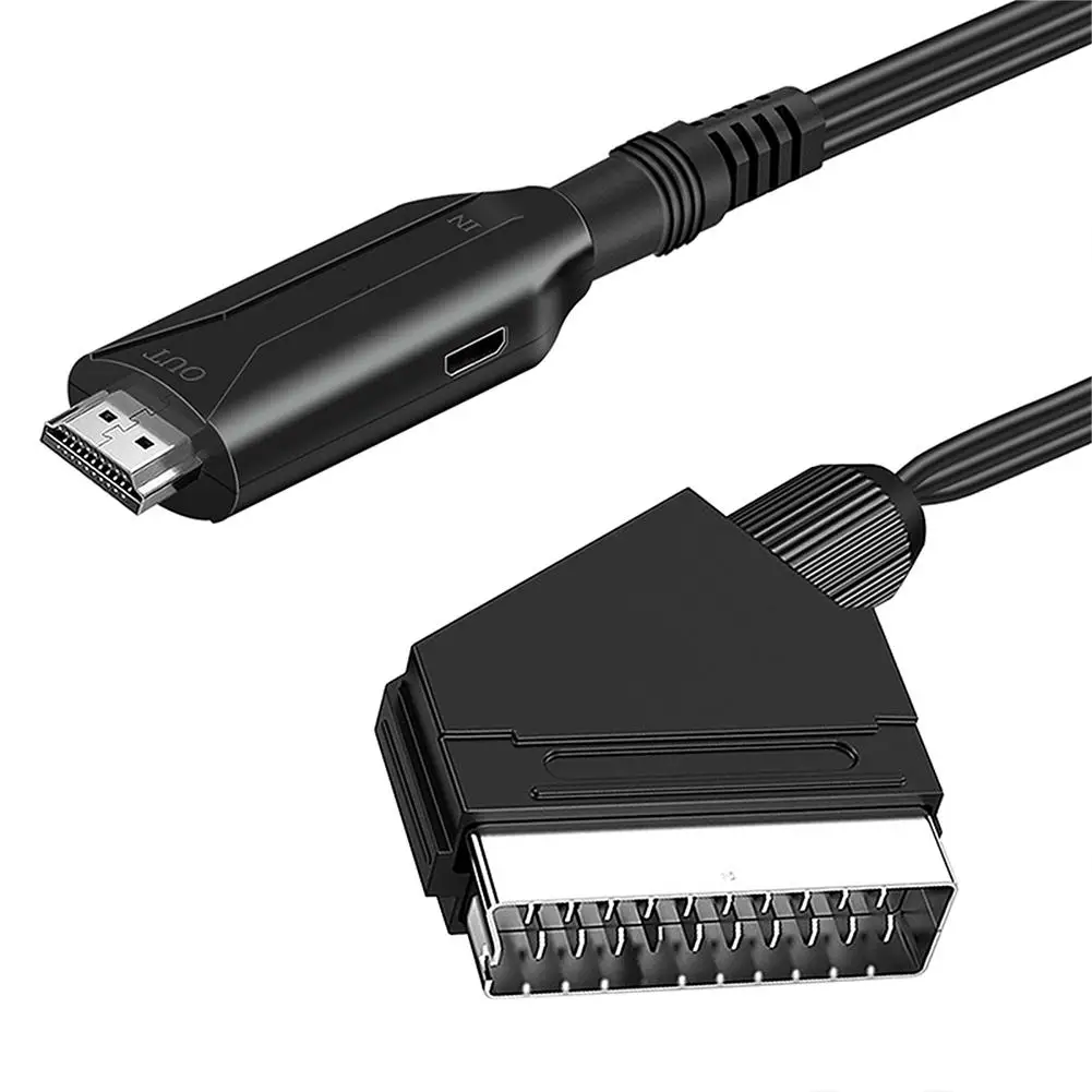 D771 Scart К HDMI-совместимый преобразователь Аудио Видео адаптер для HDTV STB VHS DVD 1 метр