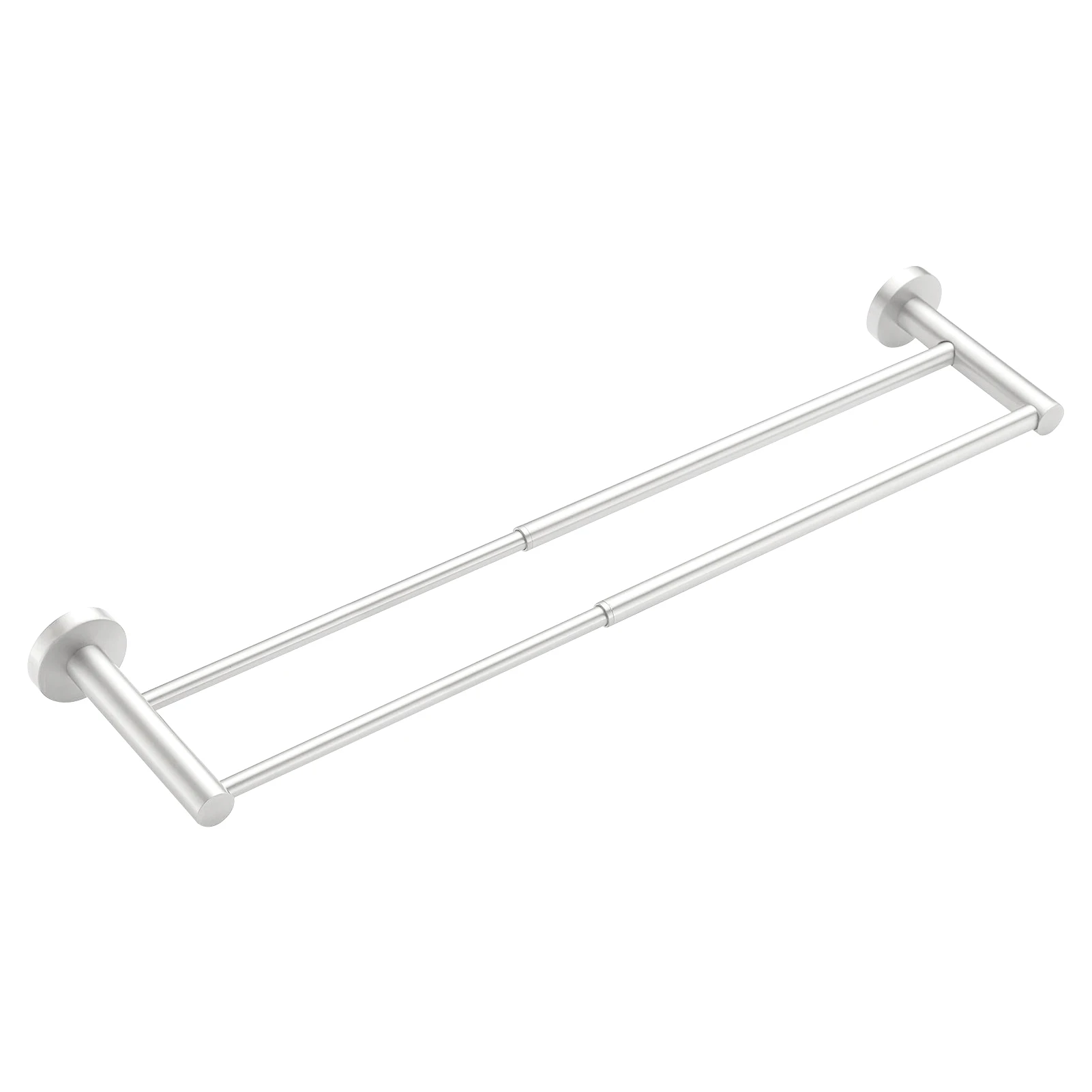 

Washroom Durable Rail Bathroom Stainless Steel Kitchen Modern Towel Bar Rack Holder Wall Mounted Adjustable Length Double Rod