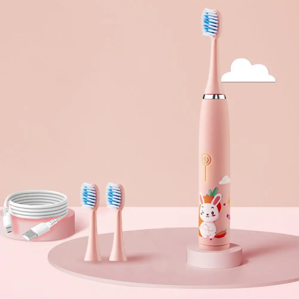

Durable 1 Set Useful Kids Sonic Electric Toothbrush Lightweight Children Electric Toothbrush Waterproof for Girls