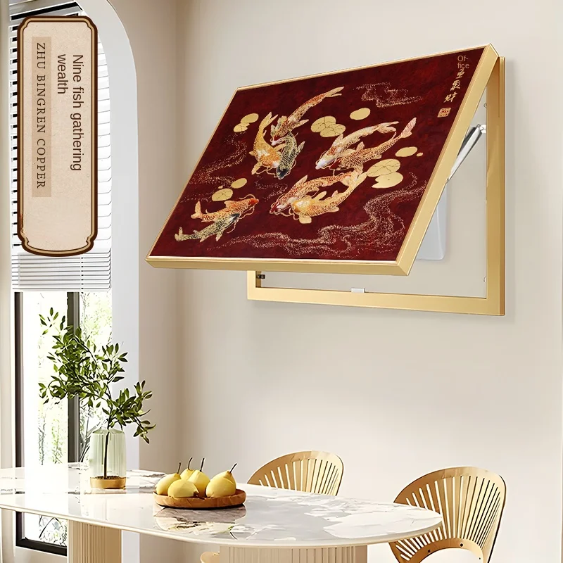 Jianyu Jucai метровая коробка декоративная роспись девять рыб узор распределительная