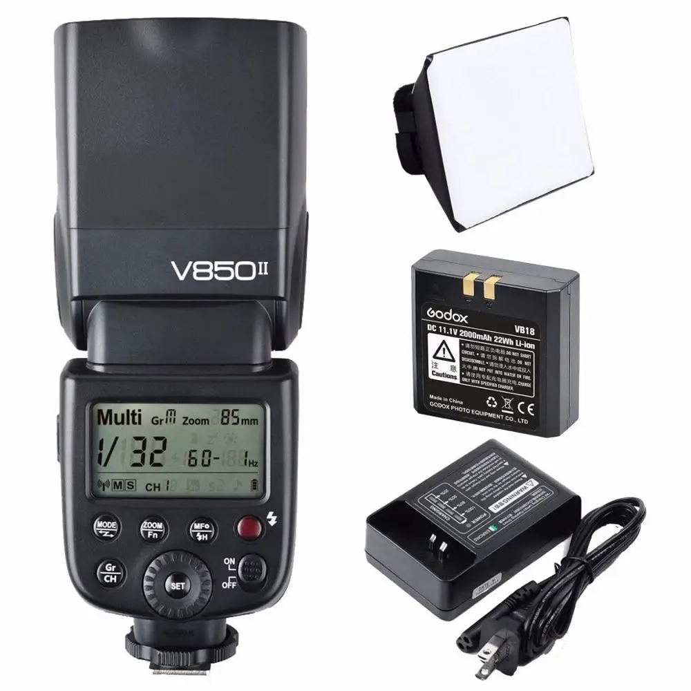 Профессиональная фотовспышка Speedlite 2 4G GN60 Godox V850II литий-ионная ручная вспышка R2