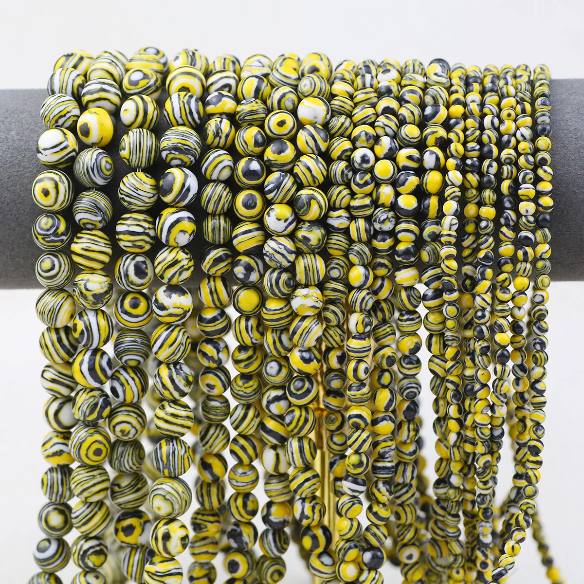 4/6/8/10 мм синтетические малахитовые желтые белые черные смешанные круглые