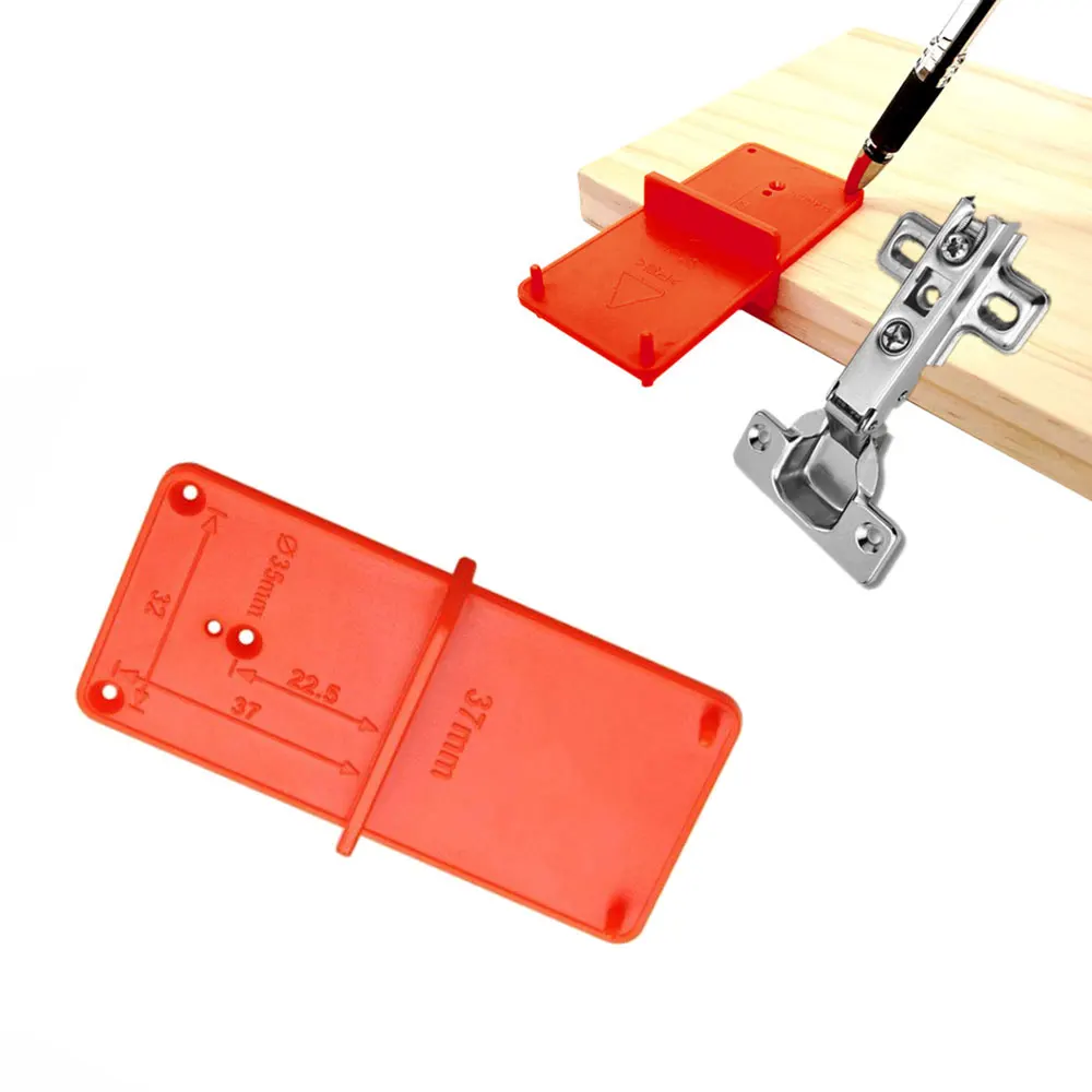 

Hinge Hole Drilling Guide 35mm 40mm Hinge Installation Jig Door Cabinet Hinge Hole Locator Woodworking Tool Car Accessories