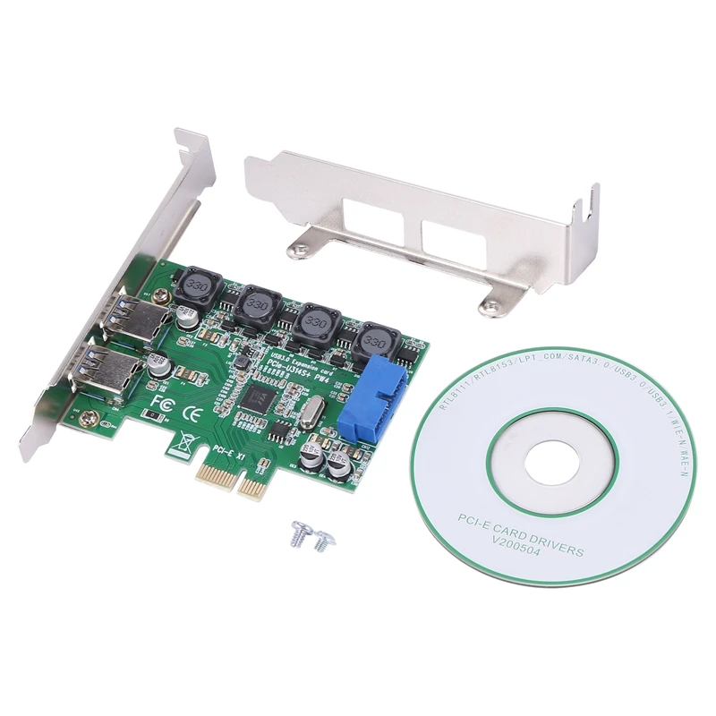 

SSU U3054V Плата расширения для настольного ПК Pci-E к USB3.0 плата расширения для настольного компьютера USB3.0 карта расширения 20Pin Плата расширения